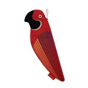 Red Parrot Pencil Case