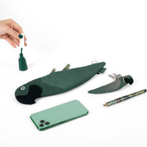 Alternative view of Green Parrot Pencil Case