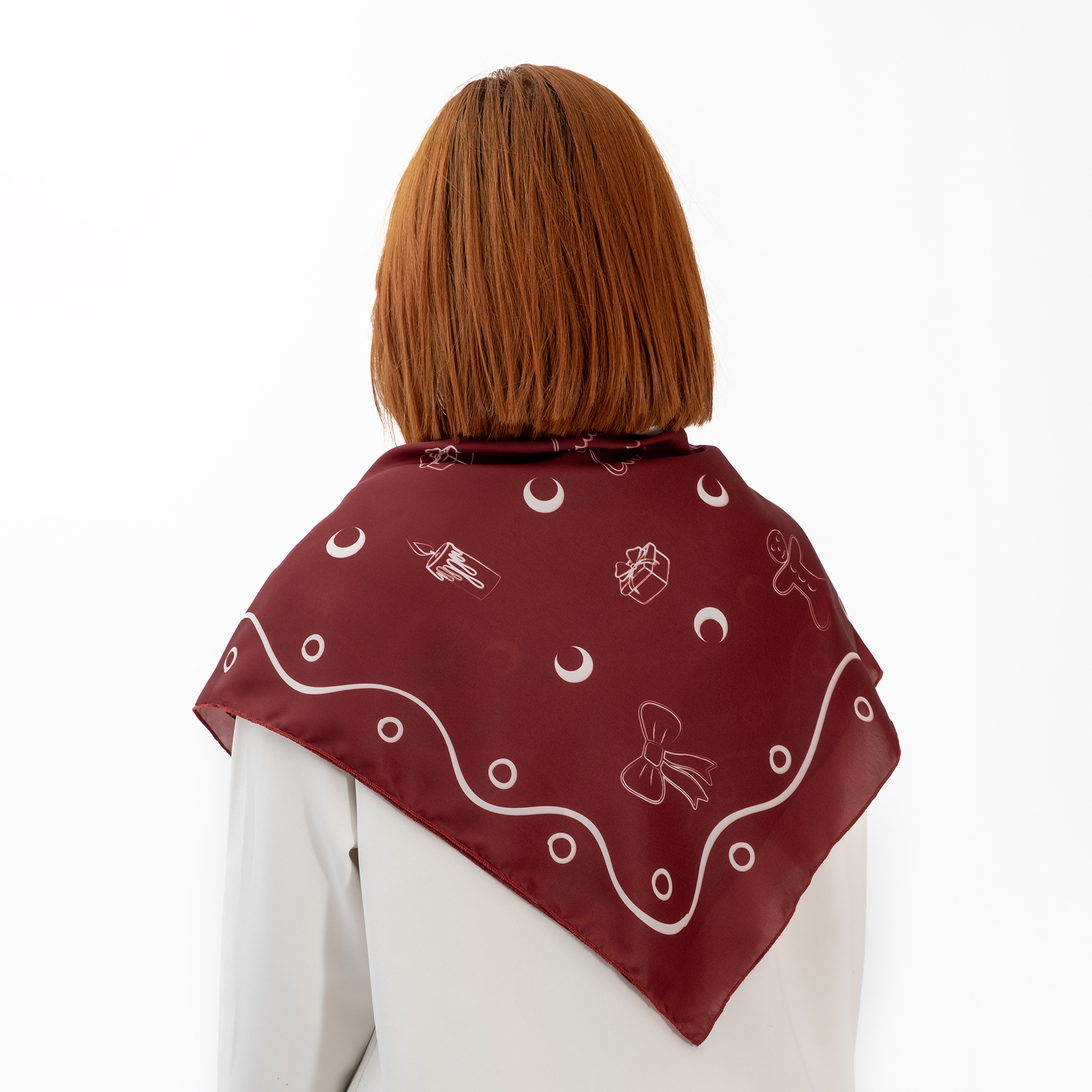 Red Christmas Scarf - Görsel 2