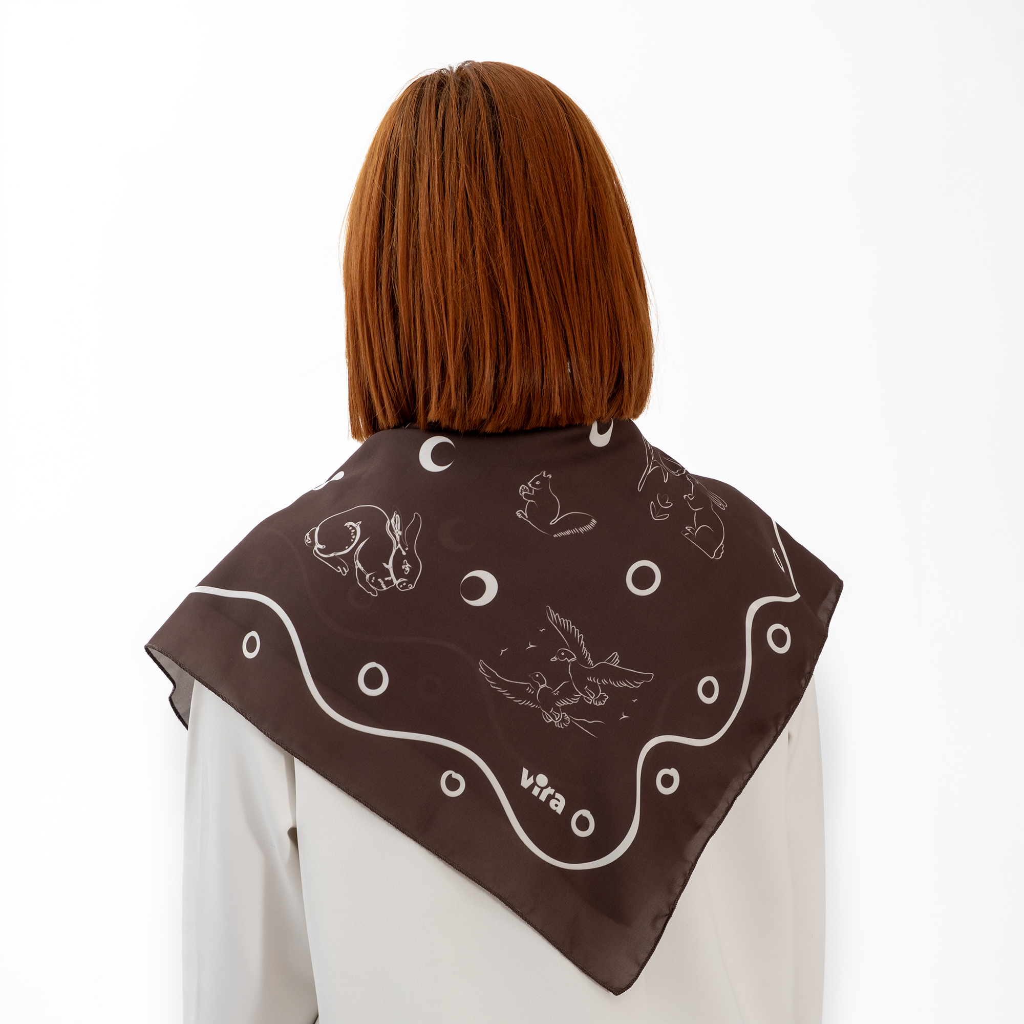 Brown Fairytale Scarf - Görsel 2
