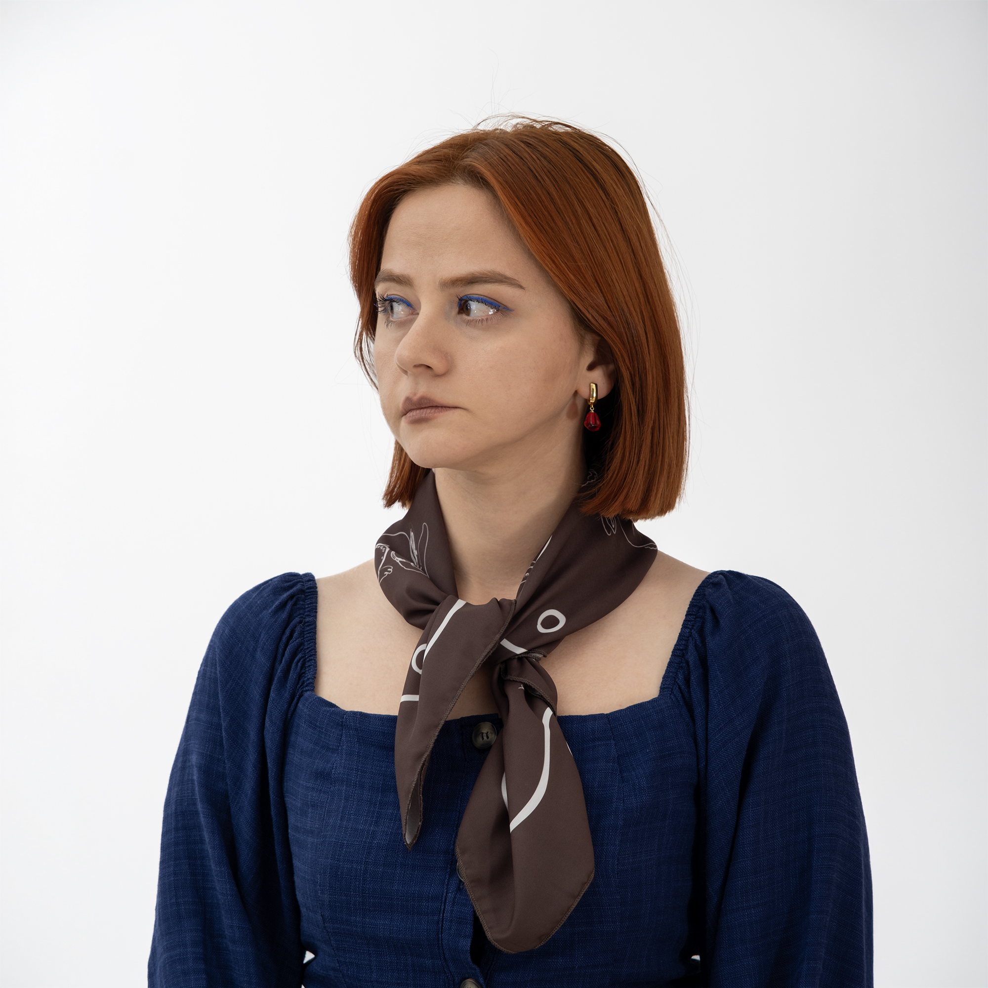 Brown Fairytale Scarf - Görsel 3
