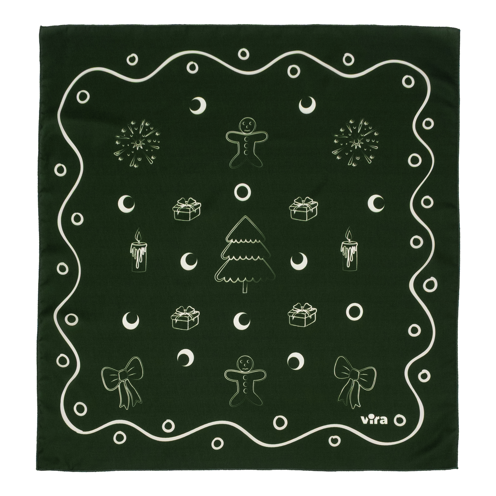 Green Christmas Scarf