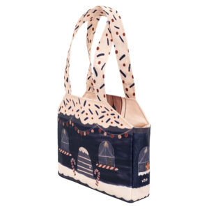 Snowy Gingerbread House Handbag