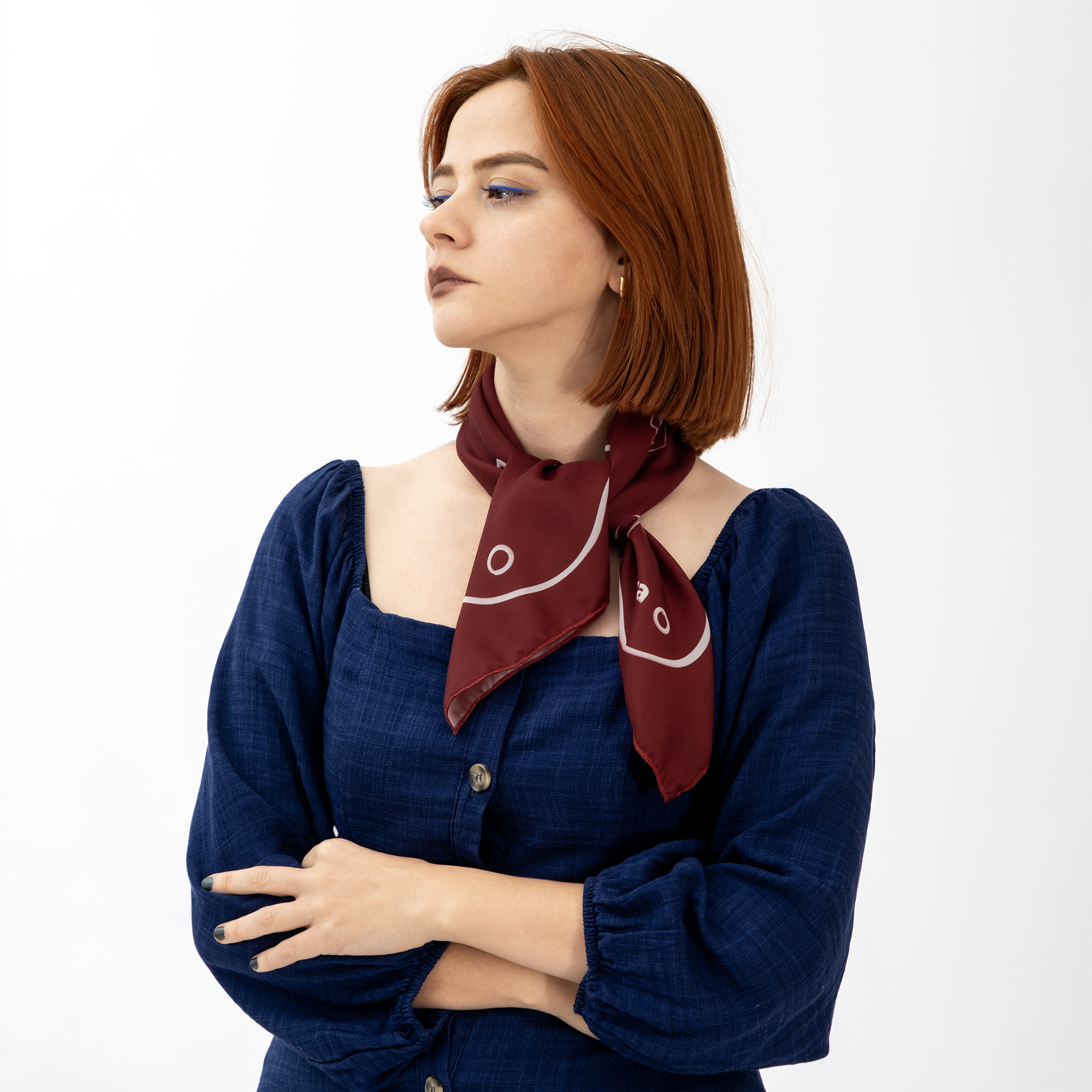 Red Christmas Scarf - Görsel 3